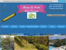 Tablet Screenshot of borgolafratta.it